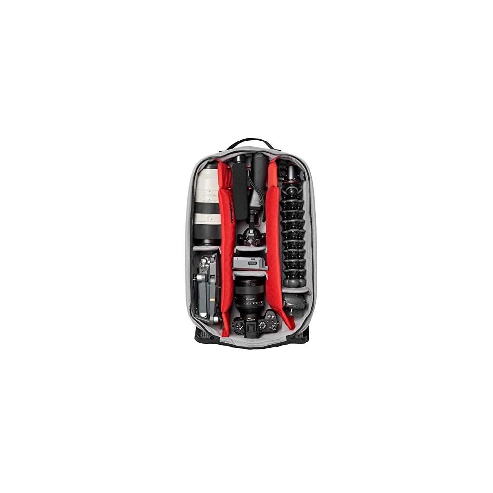Manfrotto Mochila Convertible con Ruedas Reloader Spin-55 Pro Light para CSC, DSLR, Cámara Reflex Profesional, Capacidad para 2 Cámaras y Lentes, Bolsillo para PC de 15'' y Bolsillo para Documentos