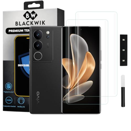 Image of Blackwik UV Curved Tempered Glass for Vivo V29 / Vivo V29 Pro | 2-Pack