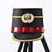 winying Drum Major Hat for Adult Kids, Majorette Hat Drum Band Hat Toy Soldier Hats with Feather Type A Black One Size