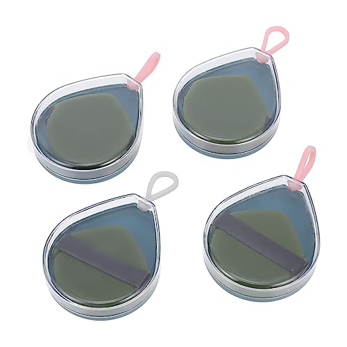 Vaguelly 4 Piezas Soplo De Colchón De Aire Esponjas De Belleza Soplo De Polvo De Mujer Rubor Maquillaje Soplo De Polvo Cosmético Soplo De Polvo De Esponja Poliacné Hidrofílico