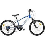 Guarnitura: ACCIAIO DINO BIKES BICICLETTA BIMBO MISURA 20 BICI MTB FRONT AURELIA BAMBINO ART. 420US CAMBIO 6V BLU (BLU)