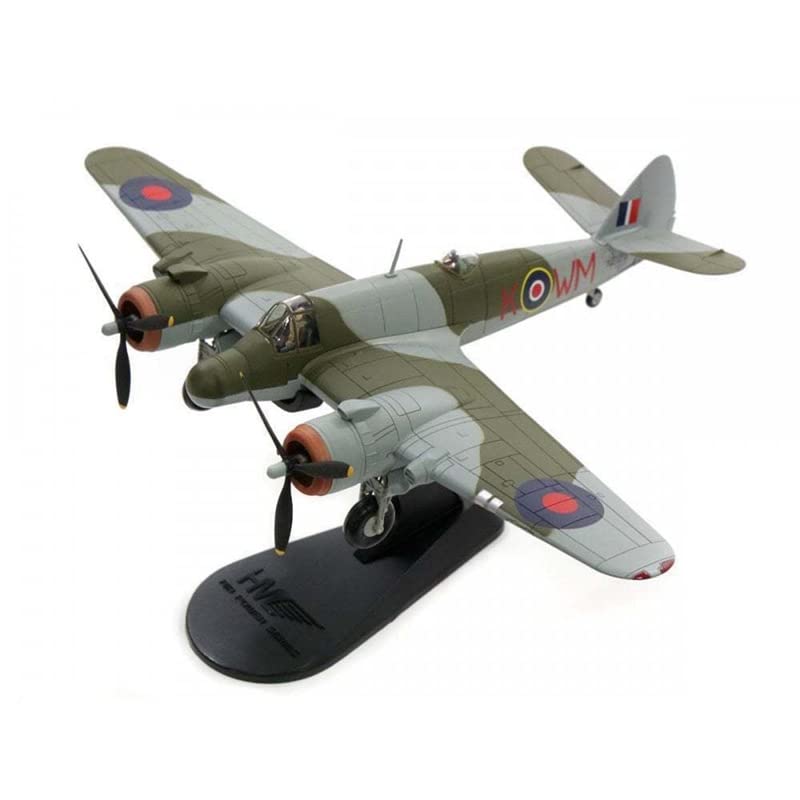 ACE HOBBYMaster AIR Power Series Bristol BEAUFIGHTER MK.VIF ND. 211, RED WM-K RAF 68 Squadron Fairwood Common Airfield 1944 1/72 DIECAST Aircraft Pre-Built Model
