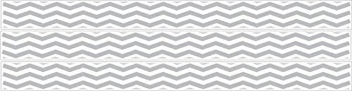 Grey Chevron Border Wall Decals/Chevron Wall Decor (Gray Chevron Border)