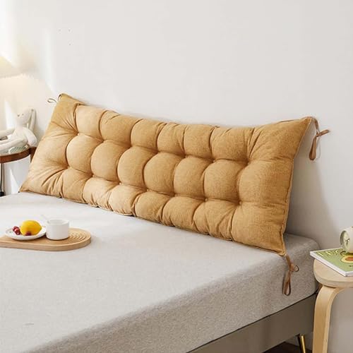 Almohada de cabecero, cojín rectangular grande para respaldo para sofá, cojín lumbar de lectura, almohada de cabecero de pared, 90 x 10 x 45 cm, decoración del hogar, comodidad, elegante