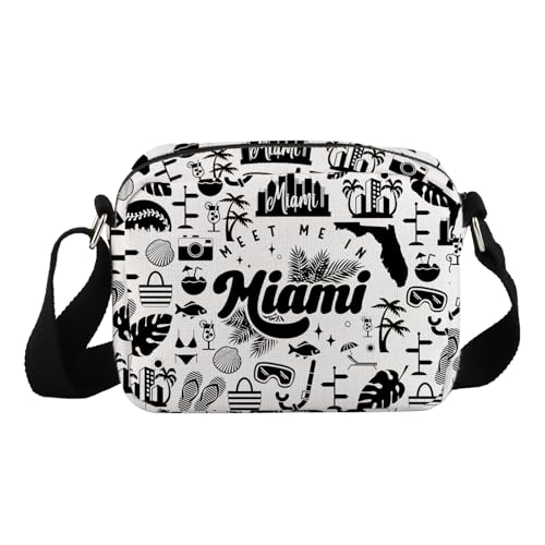 Lywjyb Birdgot Miami City Crossbody Bag Miami Vacation Gift Miami Welcome Gift Miami Travel Trip Gift