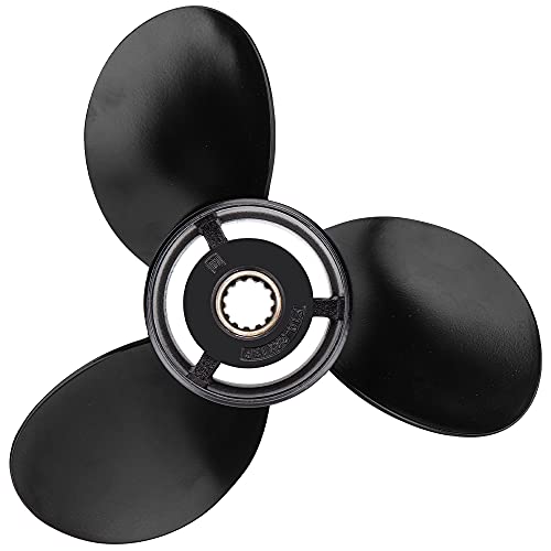 Image of Upgrade OEM 13 Spline Tooth Aluminum Outboard Boat Propeller for Mercury Motos 30 /35 /40 /45 /50 /55 /60 /70HP, Rh