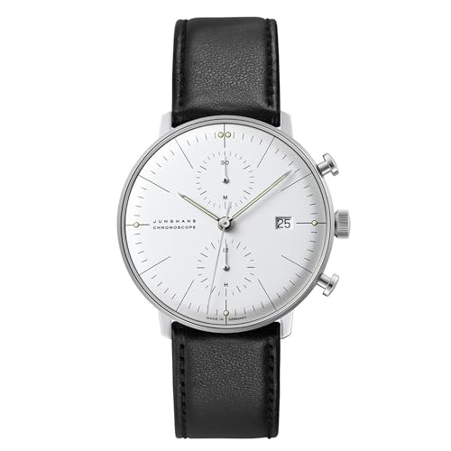JUNGHANS max Bill Chronoscope Herrenuhr mit Saphirglas 027/4600.02