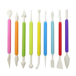 Honbay 9 Stück Fondant Modellierwerkzeuge Set