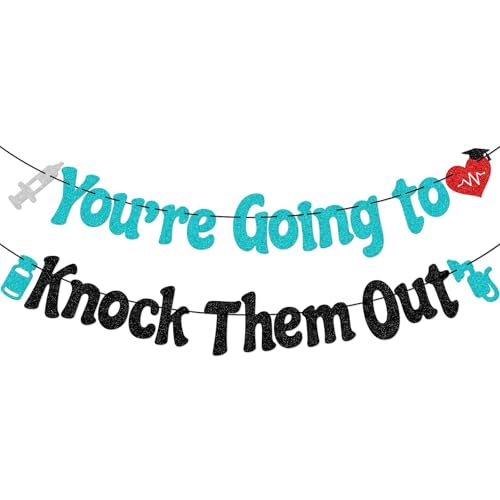 FOZEE Anesthesia ���ƃo�i�[ - �����Ȉ� Congrats Grad Party Decor - You Going to Knock Them Out - ��Ñ��ƃf�R���[�V����