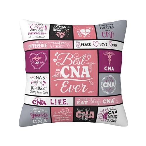 dengtian CNA Week Gifts 2025, CNA Gifts, CNA Appreciation Gifts, Gifts for CNA Week, Certified Nursing Assistant Gifts, Graduation Gifts for Nurses CNA Throw Pillow Cover 18
