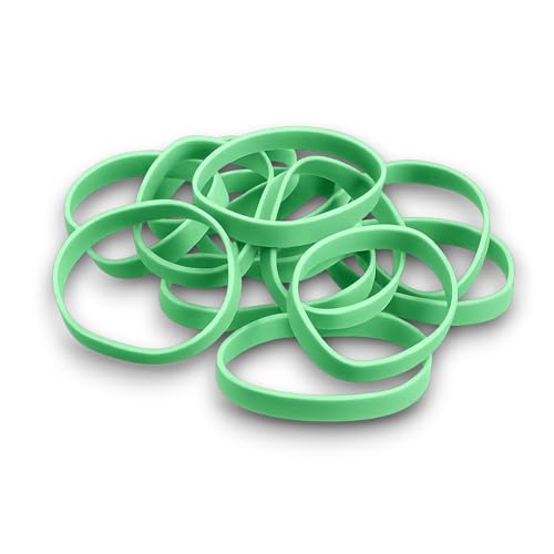 KORAT Fettucce Elastiche in Gomma Verde 1kg Elastici Piatta e Resistenti, 150-120 - 100 cm Alta Qualità per Uso Industriale, Ufficio, Imballaggio Lunga Durata e Grande Elasticità (150 * 80 cm)