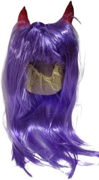 Beauty Tool Evil Design Hair Wig For Women And Girls For Party, Scard Challenge, Prank Party | Pack Of 1 | (Purple Color)