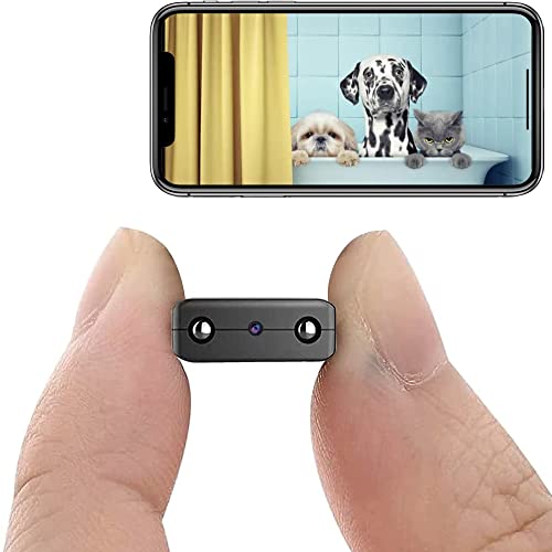 Small Cameras Hidden Camera Wireless Outdoor WiFi Camera Mini Cam Small Wireless Home Security Camears Nanny Cam Wireles Cameras Night Vision Motion Detection XD