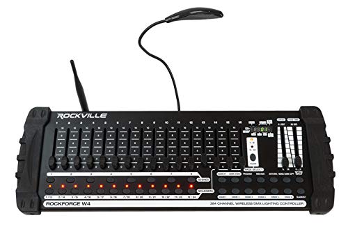 Rockville ROCKFORCE W4 384 Channel Wireless DMX Light Controller+MIDI