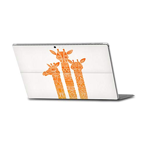 Protection vinyle Surface Pro anti rayure girafe orange ombre