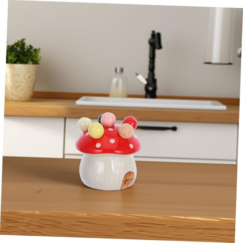 Fourchettes à dessert de rangement avec support champignon céramique