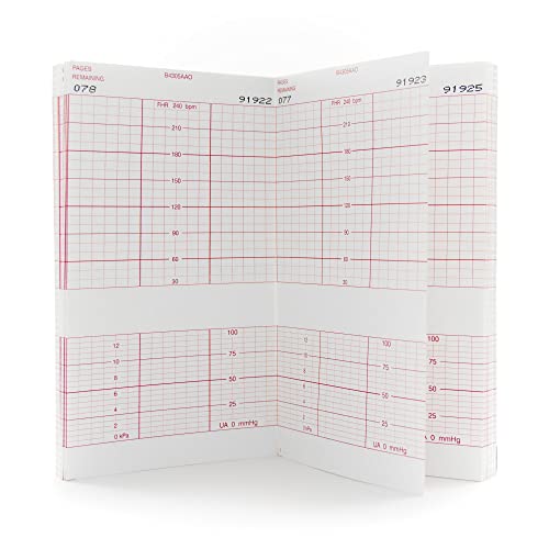 Papier de surveillance fœtale McKesson papier thermique grille rouge 15,2cm