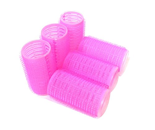 Self Hair Grip Velcro Curlers Rollers Pro Salon Hairdressing (Medium) - Thumbnail 3
