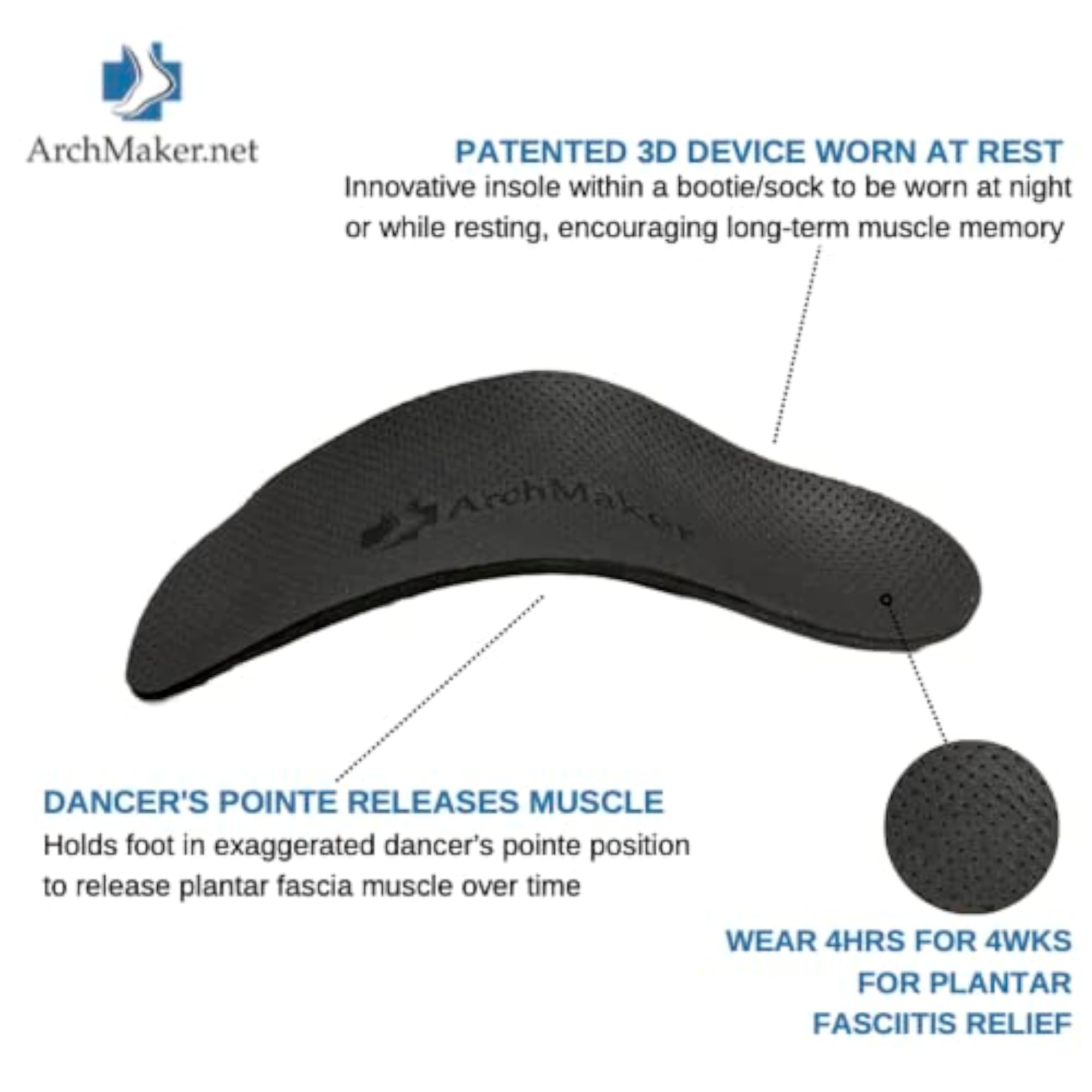 3D Arch Foot Support Booties for Plantar Fasciitis Relief