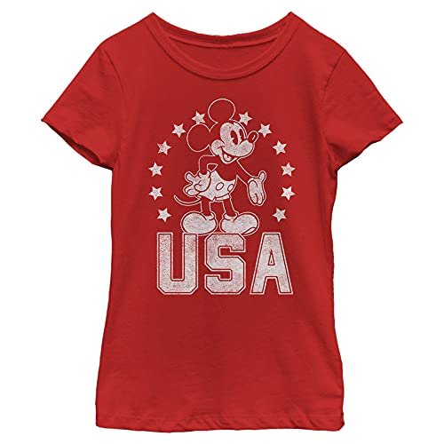 T-shirt Mickey Disney rouge en maille premium taille L