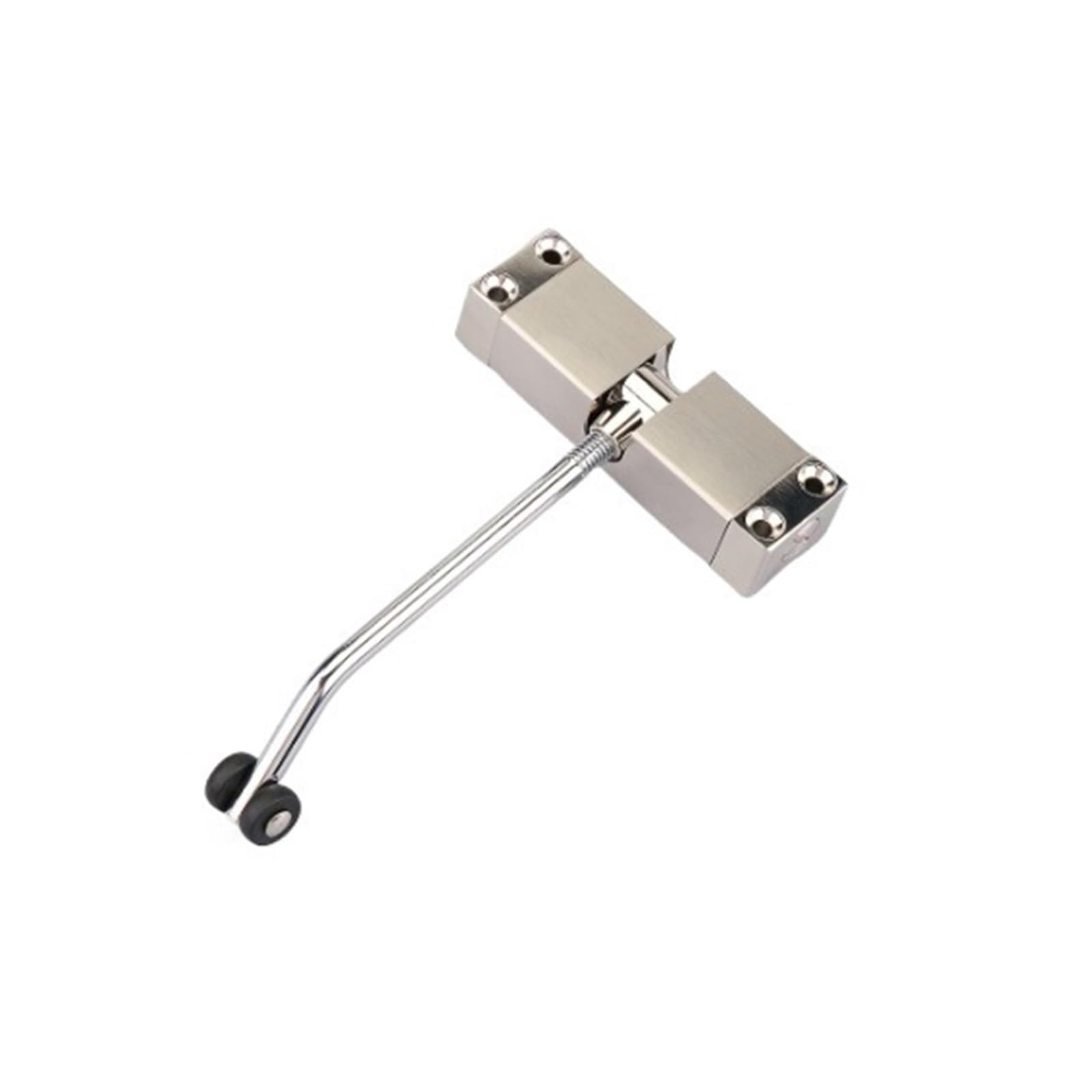Door Closer, 2Pcs Automatic Door Closers Safety Spring Silent and Adjustable Convert Hind Doors to Self-Closing,Commercial & Home Use(Silver)