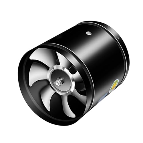 Jiawu Kanalventilator, 220 V Hochgeschwindigkeits-Abluftventilator für den Küchenkeller (4 Zoll 20W)