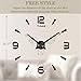 VANGOLD Wall Clock Oversized Wall Clocks for Living Room Decor, Decorative Wall Clocks Battery Operated (Black Home Decoration)