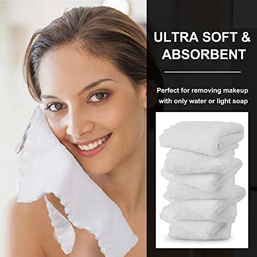 Max K Dish Cloths - Absorbent, Soft, Quick-Drying Kitchen Towels - Coral Fleece Reusable Cleaning Dishcloths Set For Hands, Dishes, Counters, Table, Dinnerware - Lint-Free - 24-Pack White #TOP3
