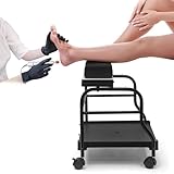 Elitzia Portable Pedicure Cart with Foot Rest - Beauty Salon Nail and Foot Bath Spa Trolley - Professional Stand Station ET27971 (Black)