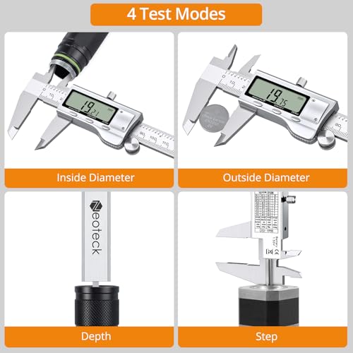 Kit profesional Neoteck con calibrador digital y multímetro miniatura 7