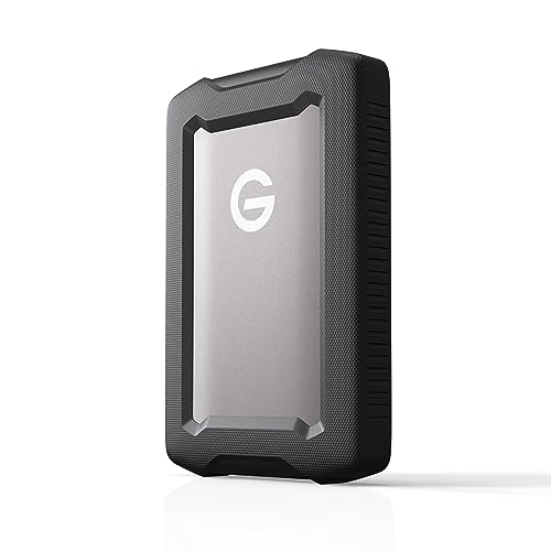 SanDisk Professional 4 To G-DRIVE ArmorATD, HDD portable USB-C (5Gbps), USB 3.2 Gen 1, Thunderbolt 3, jusqu'à 130 MB/s, résistant à la poussière, aux chutes, aux chocs et à l'eau