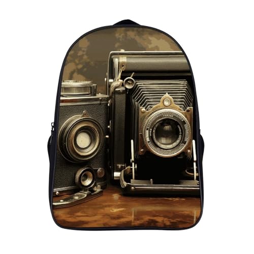 NQHJT Mochila de viagem para laptop masculina e feminina, mochila para câmera antiga, bolsa de transporte para piquenique, estilo, 39 x 29 x 13,5 cm