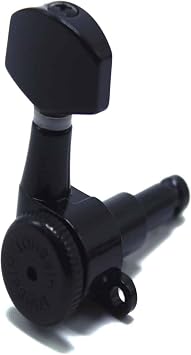Hipshot Grip-Lock Vintage 6 مضمنة جانب باس متداخلة مغلقة 8.5 مم مع لوحة التثبيت العالمية ، أسود