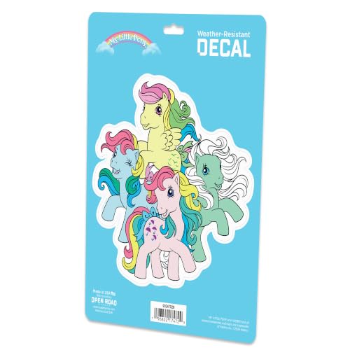 Image of Hasbro My Little Pony Adhesive Vinyl Decal | Colorful Pony Sticker for Laptop or Water Bottle