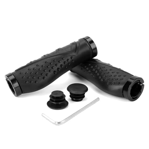 Ergonomic Bike Grips - Single Lock-on Bike Handle Grip | Non-Slip Comfort Mountain Ergonomic Bike Grips for Mountain Bike, E-Bike, Hybrid, City Commuter Bikes