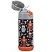 Snug Kids Water Bottle - insulated stainless steel thermos with straw (Girls/Boys) Robots, 12oz