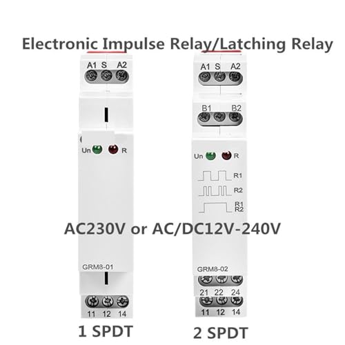 Télérupteur électronique de couloir GRM8 pas à pas pour commande d'éclairage - 6