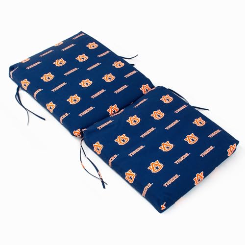 Image of College Covers Everything Comfy Auburn Tigers 2 Piece Chair Cushion
