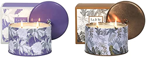 La Jolie Muse Lavender & Black Coffee Scented Candle, 14.1 Oz Large Candles Gifts For Women, Long Burning Time Candle #TOP30
