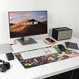 Großes Gaming-Mauspad für Büro, langlebig, rutschfest, umweltfreundlich, Schreibtischunterlage...