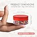 Beauticom 10g/10ml (0.35 Fl Oz) Round Clear Jars with Round Top Lids for Creams, Lotions, Make Up, Powders, Glitters, and more... (Color: Clear Red Lid, Quantity: 40 Pieces)