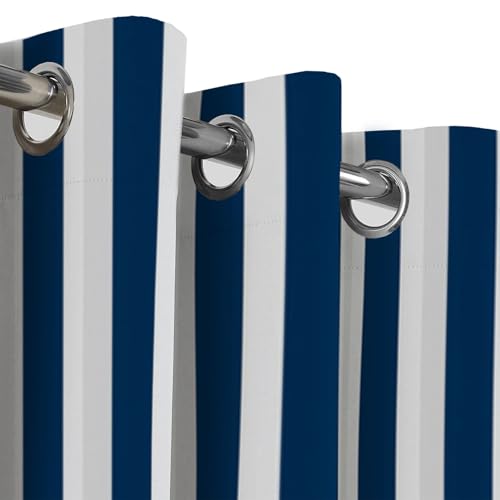 Rideau à oeillet doux opaque motifs verticaux | Finition lin - 5