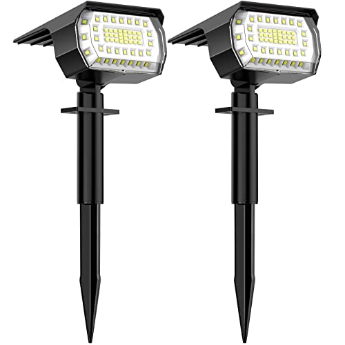 WELALO 57 LED Solar Landscape Spotlights, 2-in-1 Waterproof Solar Powered Garden Lights