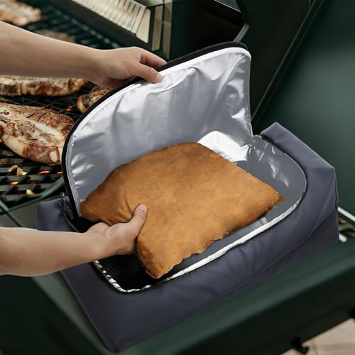 Pochette isotherme de grande capacité avec rangement couverts pour repas - 3