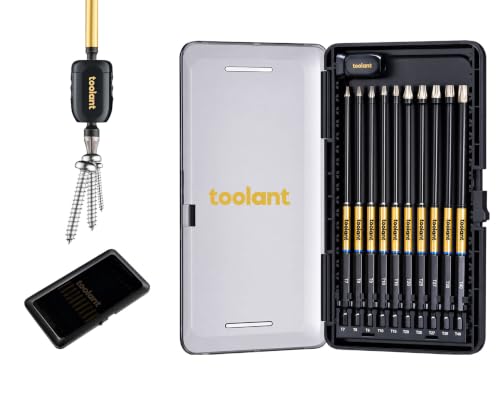 Image of toolant T7-T40 Security Torx Bit Set, S2 Steel, 6 inch, 22-Piece