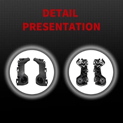 Nakkaa Front Bumper Cover Support Bracket Retainer Reinforcement Compatible with MKX Edge 2011-2015 BT4Z17C947A BT4Z17C947B FO1043135 FO1042135