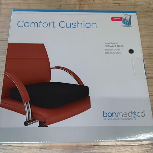bonmedico Memory Foam Seat Cushion for Office Chair - Non-Slip, Seat Pads for Coccyx Pain Relief to Support Standing - Portable Car Seat Cushion w/Handle for Lower Back Support - Image 8
