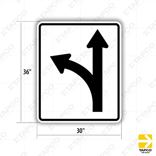 Tapco R3-6L High Intensity Prismatic Rectangular Lane Control Sign ...