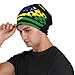 America Brazil Flag Flying Knitted Hat Fashionable Cuffed Knit Hats Winter Beanies Skull Cap Unisex Vintage Full Cover Cap Black