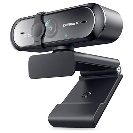 Webcam with Microphone 1080P, Campark Autofocus USB Webcams Streaming Computer Camera for Mac PC Laptop Video Calling Skype Conferencing Gaming Live with Privacy Shutter